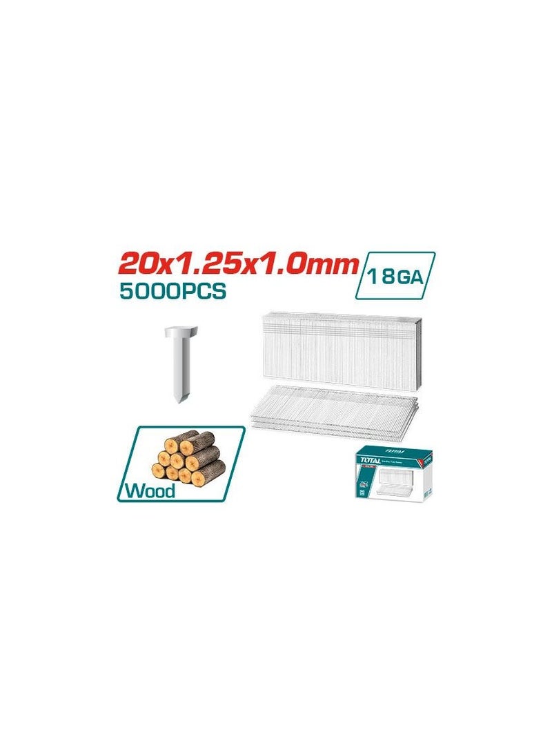 TOTAL 18 Gauge brad nail 20 mm 5000 PCs  - Image 2