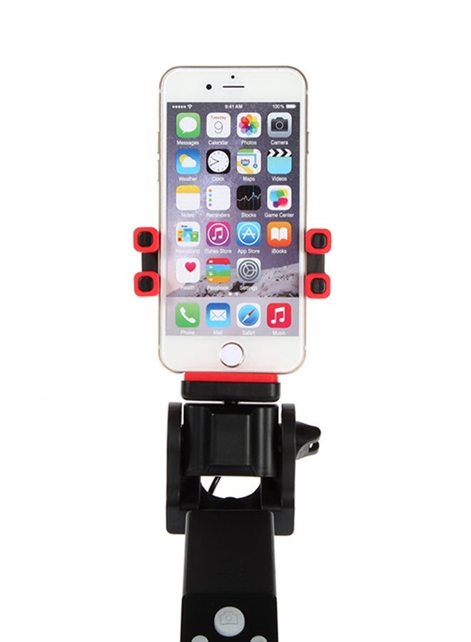 NIBEMINENT Panoramic 360 Rotating Bluetooth Selfie Stick Black/Red - Image 3