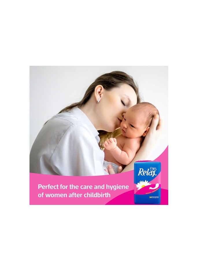 Fam Fam Relax Maternity & Incontinence Pads – 20 Extra Absorbent Pads  - Image 4