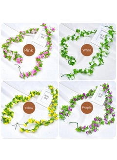 Generic 10Pcs Artificial flower rose vine wall decoration flower vine Red  - Image 3