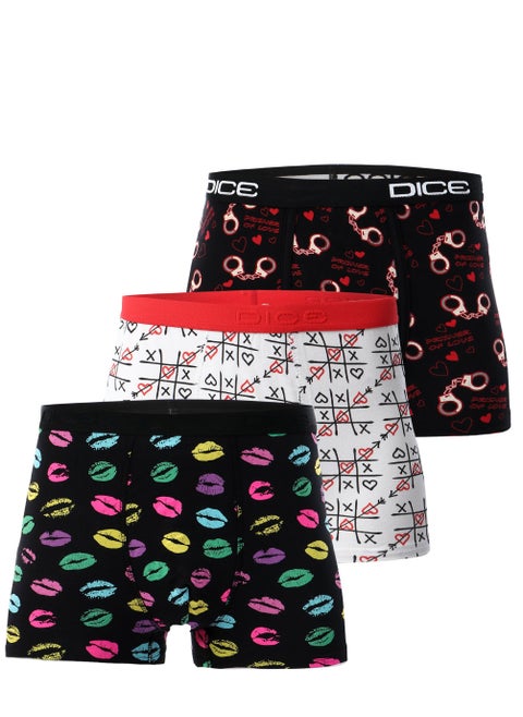 Bundle OF Three Mens Boxer Printed