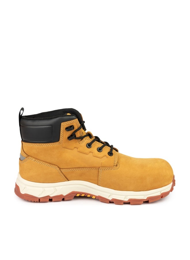 جيه سي بي حذاء أمان بطول 6 إنش – مقدمة من السبائك، مقاوم للماء، مقاوم للثقب، مضاد للكهرباء الساكنة، مقاوم للزيوت والانزلاق | JCB-002D – عسلي - Image 1