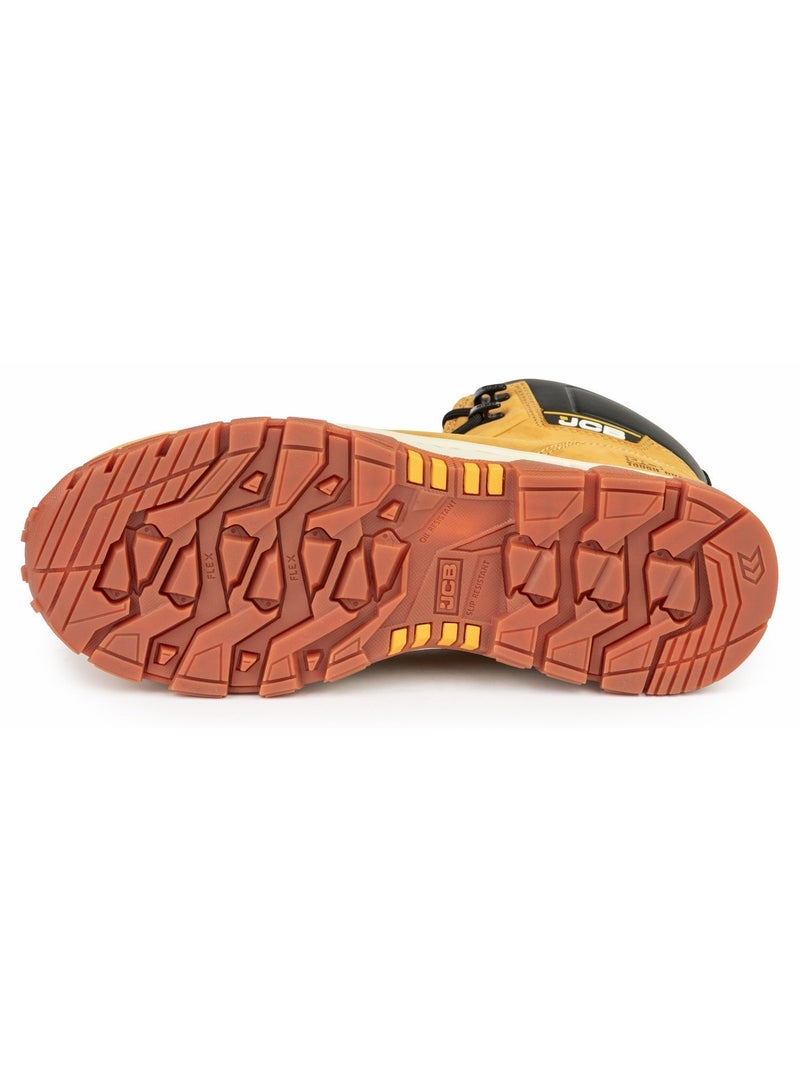 JCB Classic 6 Inch Safety Boot – Alloy Toe, Waterproof, Puncture Resistant, Anti-Static, Oil & Slip Resistant | Certified Safety Shoe | JCB-002D – Honey - Image 5