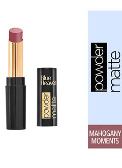 Blue Heaven Blue Heaven Powder Matte Lipstick Mahogany Moments  - Image 3