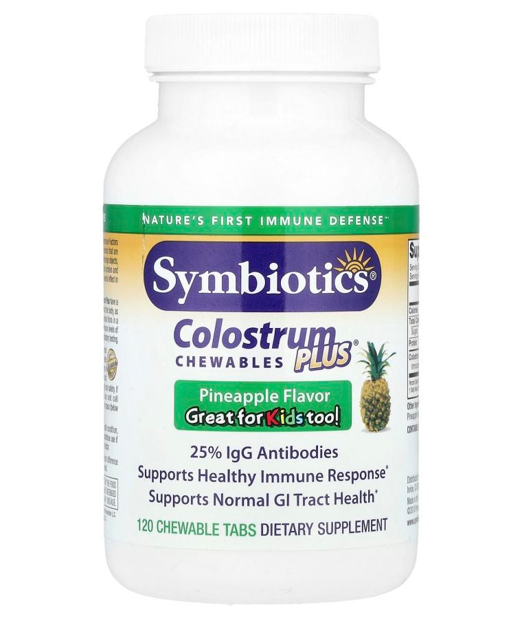 Symbiotics Colostrum Plus® Chewables Pineapple 120 Chewable Tabs