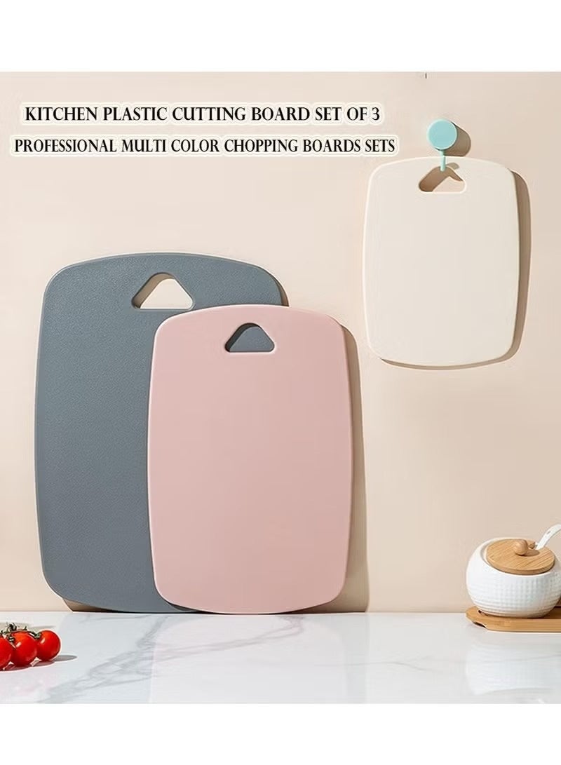 هومستر 3 جهاز كمبيوتر شخصي لوحة القطع، لوحات القطع البلاستيكية ضد الانزلاق وغسالة الصحون آمنة، لوحات قطع الصف الغذائي مجموعة للفواكه واللحوم والخضروات، الوردي - Image 3