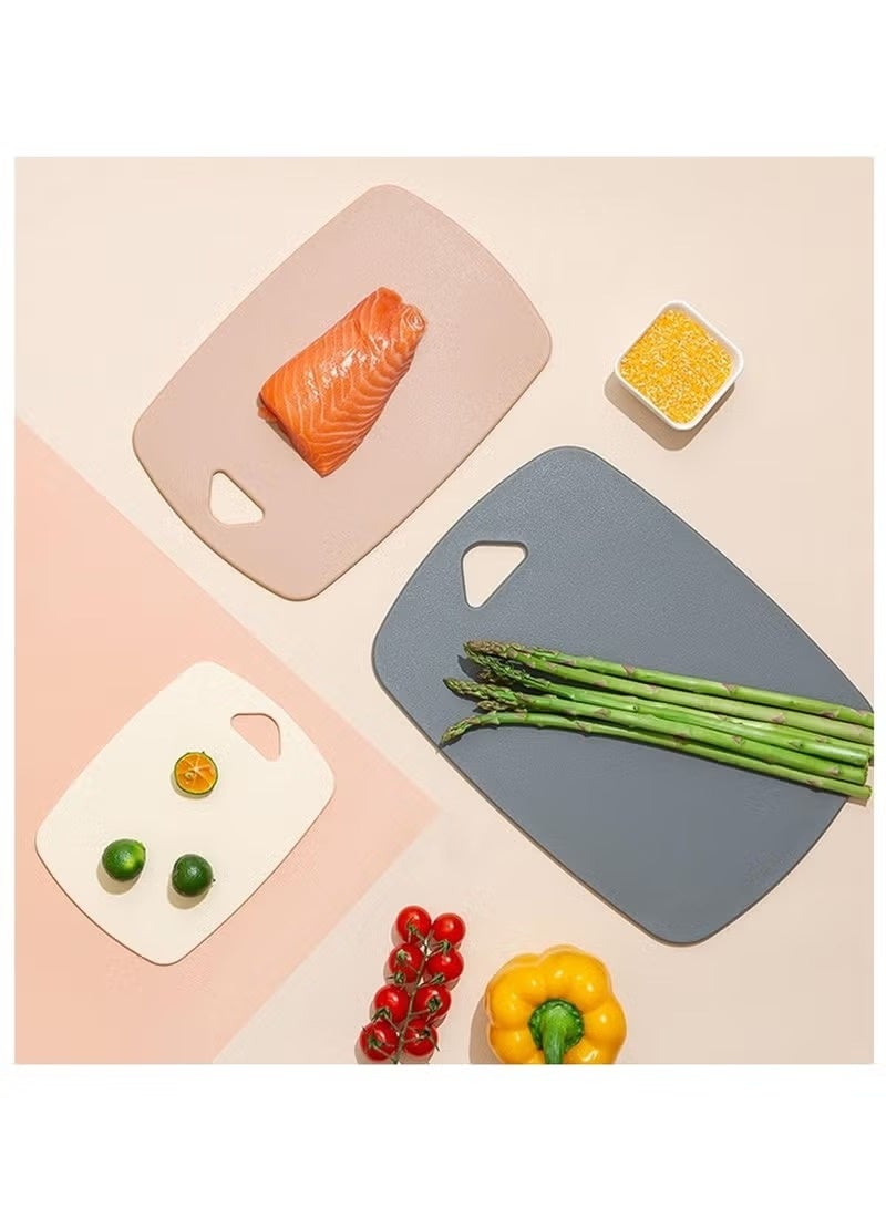 هومستر 3 جهاز كمبيوتر شخصي لوحة القطع، لوحات القطع البلاستيكية ضد الانزلاق وغسالة الصحون آمنة، لوحات قطع الصف الغذائي مجموعة للفواكه واللحوم والخضروات، الوردي - Image 2