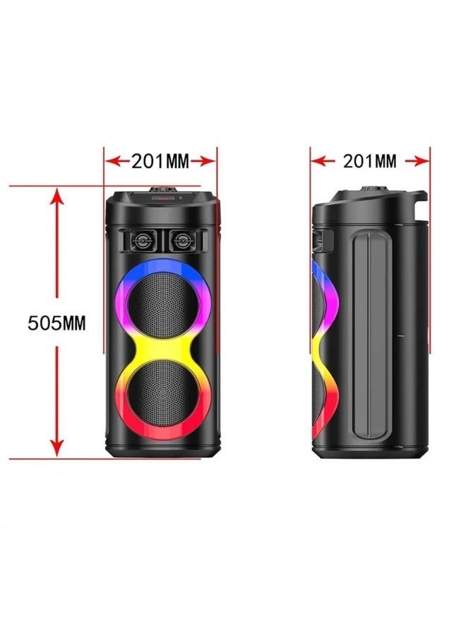 singe Portable Bluetooth Speaker with Microphone and Remote Control - Speaker ZQS6220 - Image 5
