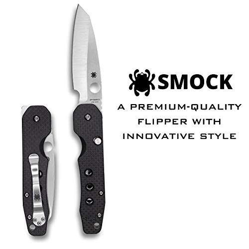 Spyderco سكين سبايدركو سمك بريميوم فليبر بطول 3.45" بشفرة من فولاذ CPM S30V مجوفة ومقبض من ألياف الكربون G-10 - حافة عادية - C240CFP - Image 2