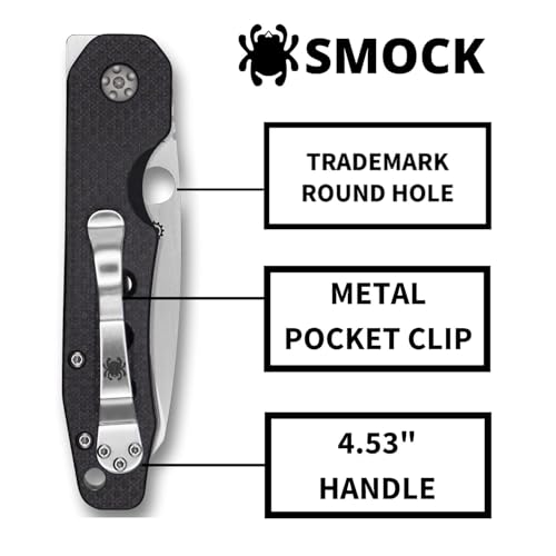 Spyderco سكين سبايدركو سمك بريميوم فليبر بطول 3.45" بشفرة من فولاذ CPM S30V مجوفة ومقبض من ألياف الكربون G-10 - حافة عادية - C240CFP - Image 4