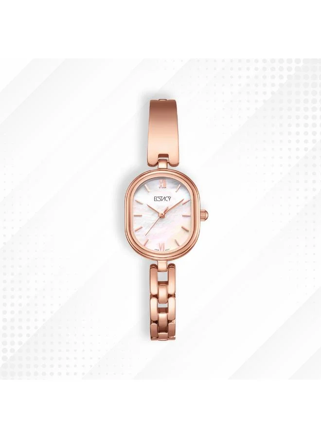 ECSTACY White Women's 304 solid stainless steel Analog Watch E25513-RBKS - 23 mm for Women | Best Price UAE