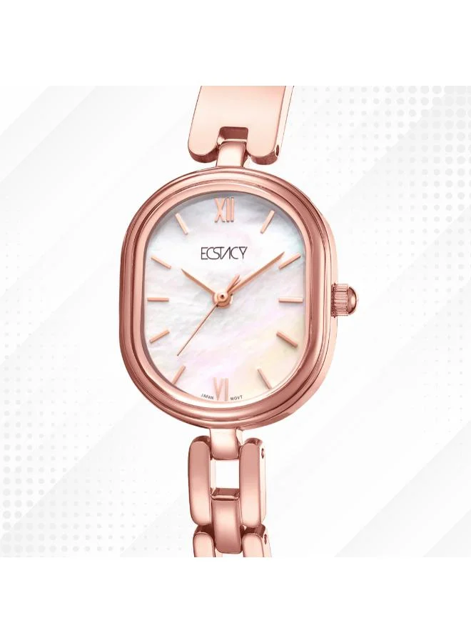 ECSTACY White Women's 304 solid stainless steel Analog Watch E25513-RBKS - 23 mm for Women | Best Price UAE