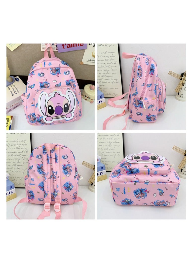 ستيتش حقيبة ظهر مدرسية للأطفال من عمر سنتين إلى ست سنوات، مزينة برسومات كرتونية لطيفة، مناسبة للأنشطة الخارجية، بأبعاد 29*34*13 سم. - Image 3