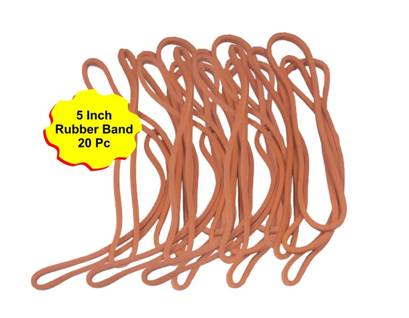 IMPRINT Rubber Band 5 inch Diameter Pack Of 20 Orange - Image 2