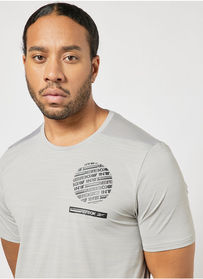 Reebok - TSR Short Sleeve Active Chill Graphic T-Shirt - Image 1