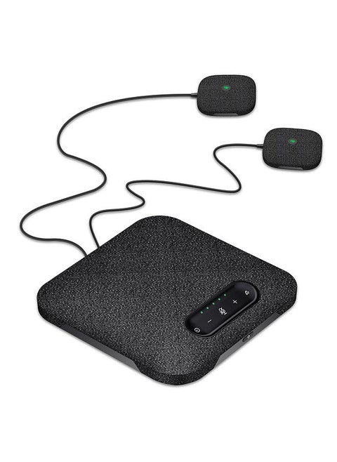 Desktop USB Wireless BT Conference Speakerphone Built-in 4 Microphones Hi-Fi Speaker 2 Extension Mic 360° Voice Pickup Noise Canceling Function