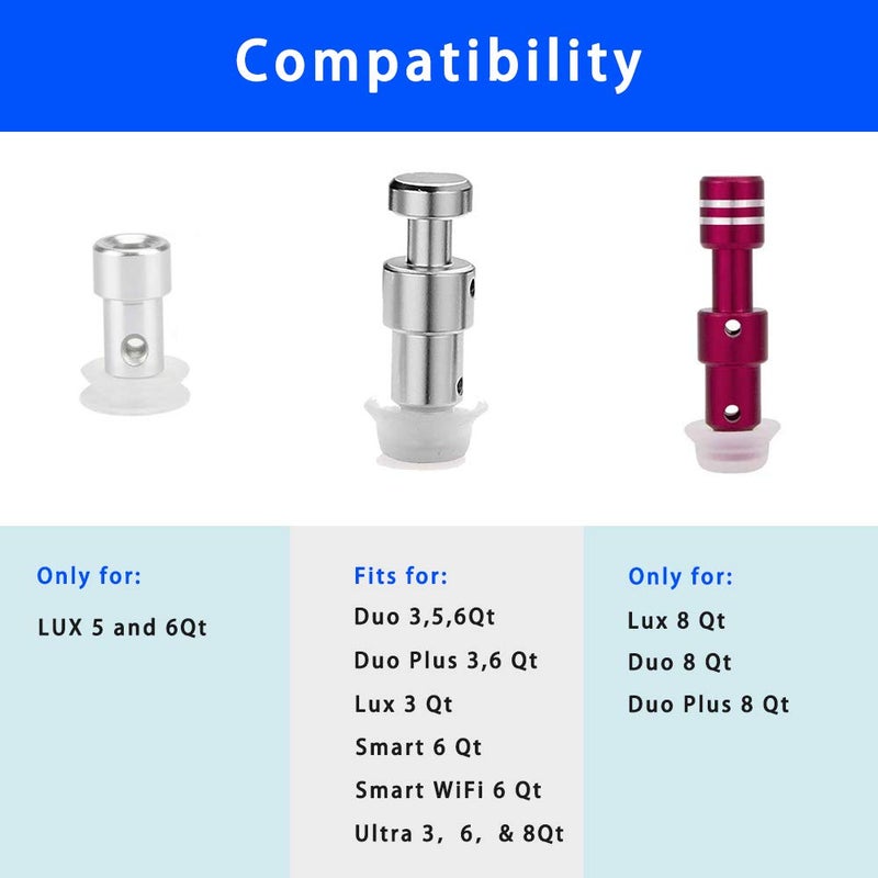 Wocst Steam Release Handle,Float Valve Replacement Parts with Anti-Block Shield For Instant Pot Duo/Duo Plus 3, 5, 6 and 8 Quart,Instant Pot Smart Wifi(6 Qt) (DUO)  - Image 3