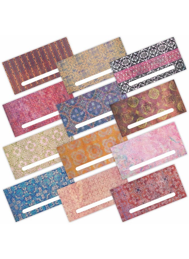 PARTH IMPEX 120 Pack Gift Envelopes For Cash - 3.5" X 7" Vintage Rustic Design - Decorative Fancy Colorful Money Saving Holder Card For Shagun Christmas Birthday Baby Shower Wedding Graduation  - Image 1