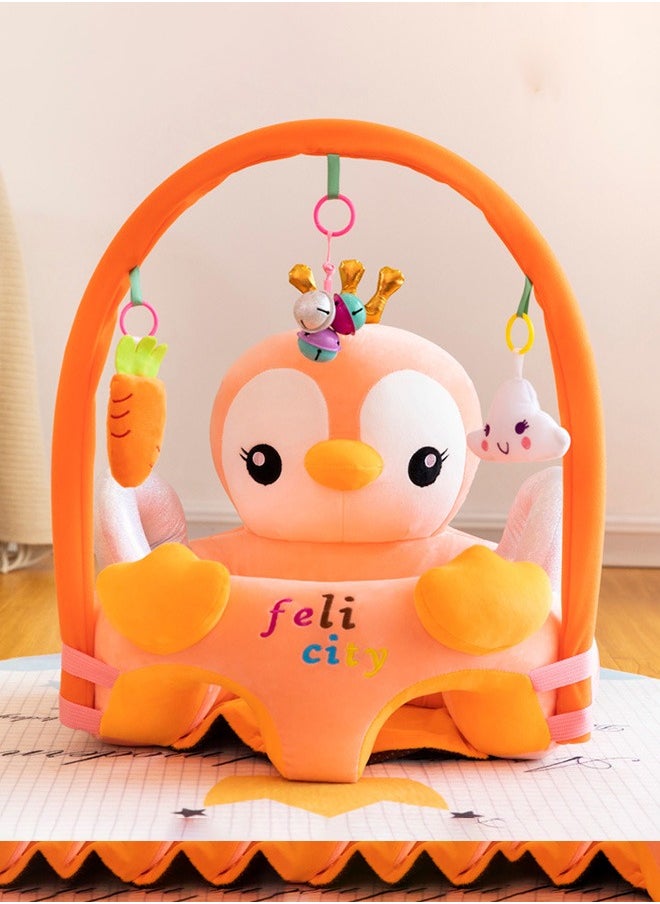 Soft Touch Baby Support Sofa Baby Sofa Chair Soft Plush Cartoon Animals Baby Sit Up Chair Learning to Sit Cushion Seats for Toddlers 3-24 Month Infant Sitting Chair Baby Sitting Chair Baby Seat  - Image 1