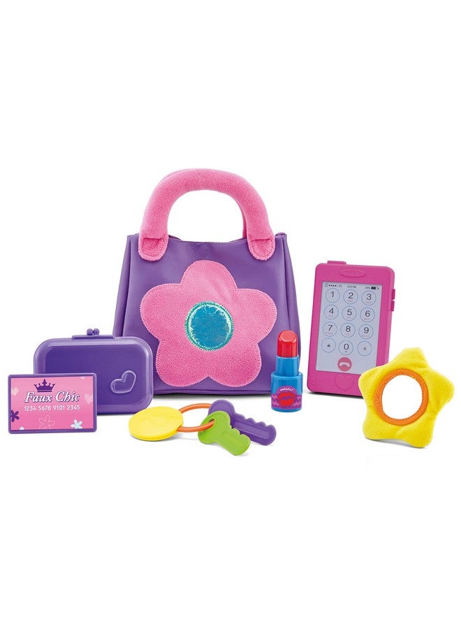 Kidoozie Kidoozie My First Purse - Pretend Play Purse with Wallet, Credit Card, Lipstick, Mirror, and More for Ages 2+. Kids Will Love Pretending to be Grown-ups!  - Image 1