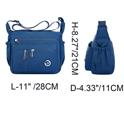 Fabuxry Purses and Shoulder Handbags for Women Crossbody Bag Messenger Bags (Navy) - Image 3