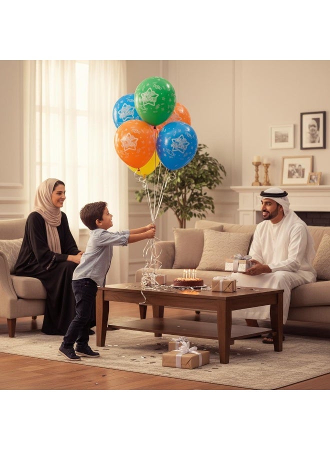 Eid Saeed Balloons Set of 25 – Colorful Eid Party Balloons - Image 3