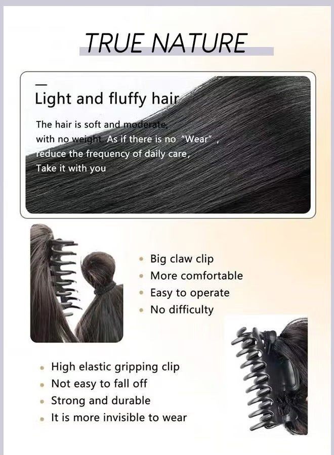 جي أس فوضوي مجعد بون التمديد ، متموج الاصطناعية بون ، مع مرونة عالية مخلب ، دونات الشعر المجعد كعكة شعر مستعار - Image 5