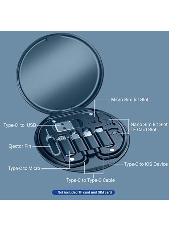 9-in-1 USB to USB-C OTG Adapter Kit | Multi-Port Charging & Data Transfer Cable Set with SIM Storage Case - Image 5