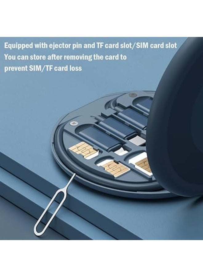 9-in-1 USB to USB-C OTG Adapter Kit | Multi-Port Charging & Data Transfer Cable Set with SIM Storage Case - Image 2