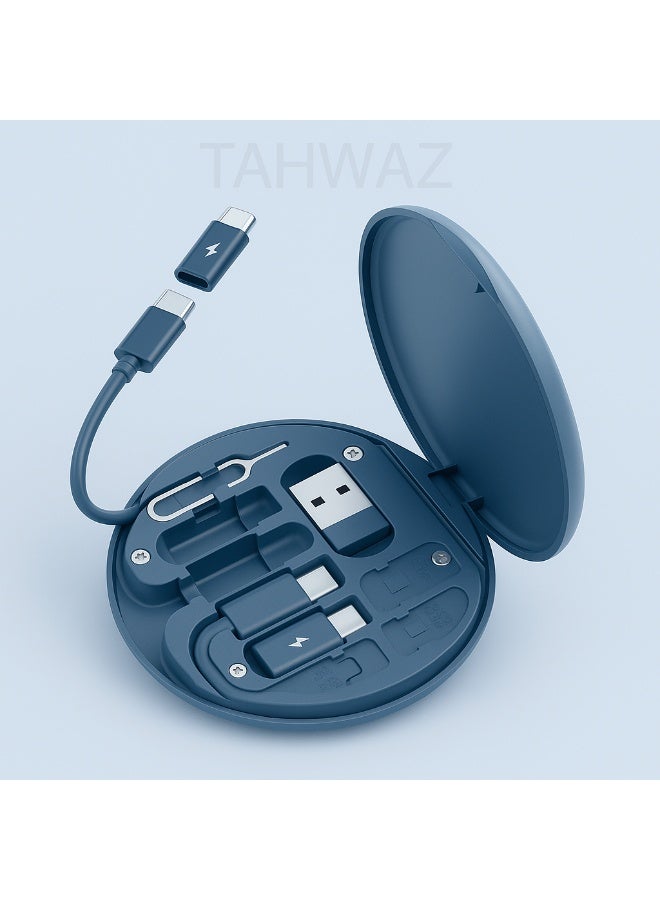 9-in-1 USB to USB-C OTG Adapter Kit | Multi-Port Charging & Data Transfer Cable Set with SIM Storage Case - Image 4