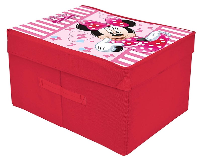Kuber Industries Minnie Printed MultiUtility Organizer Storage box Closet For Clothes Toys With Lid PinkHS43KUBMART26201 - Image 1