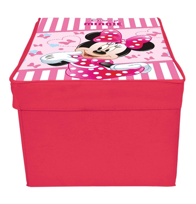 Kuber Industries Minnie Printed MultiUtility Organizer Storage box Closet For Clothes Toys With Lid PinkHS43KUBMART26201 - Image 3