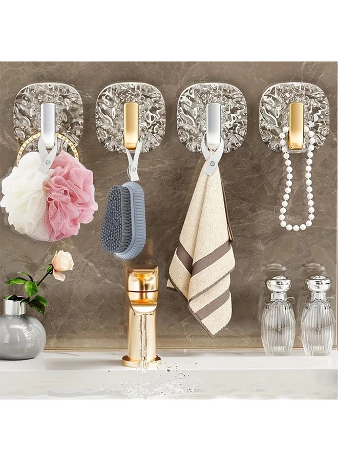 12pcs White Canvas Wall Mounted Towel Hanger With Snap Button Closure - Image 3