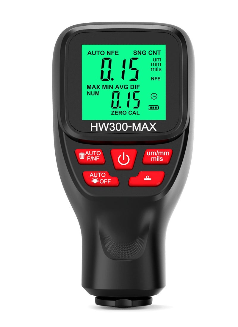 Generic HW300-MAX Coating Thickness Gauge Anti slip Coating Film Gauge High precision Automotive Paint Powder Layer Thickness Gauge  - Image 4