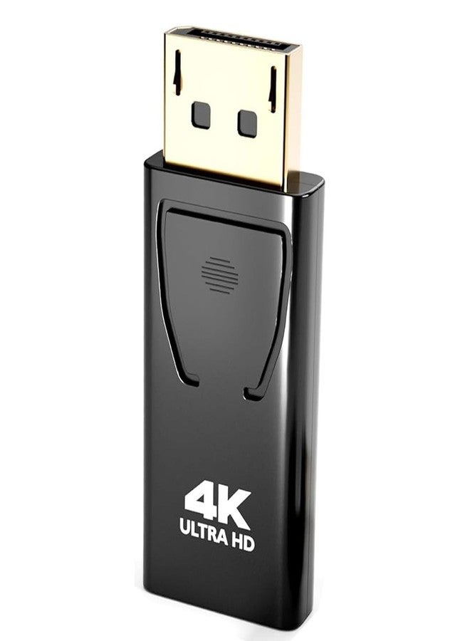 PANPEO 1-Pack DP to HDMI Adapter, 4K 60Hz DisplayPort to HDMI Cable Gold-Plated, Uni-Directional Passive Adapter Compatible with Laptop, PC, Desktop, Monitor, Projector, TV (GPU/AMD/NVIDIA) - Image 1