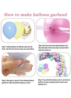Zeemey 147Pcs Unicorn Birthday Balloons Arch Garland Kit Unicorn Balloon Pink Purple Blue Confetti Balloons Happy Birthday Banner & 8Tools for Girls Unicorn Birthday Party Decorations  - Image 5