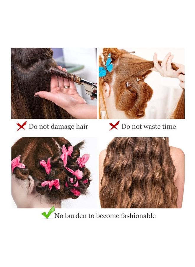 نيبمينينت طقم لفافات للشعر مكون من 30 قطعة وردي - Image 5