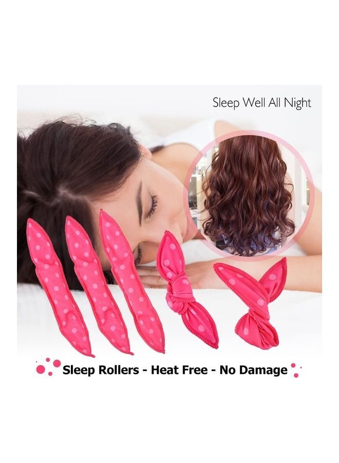 نيبمينينت طقم لفافات للشعر مكون من 30 قطعة وردي - Image 3