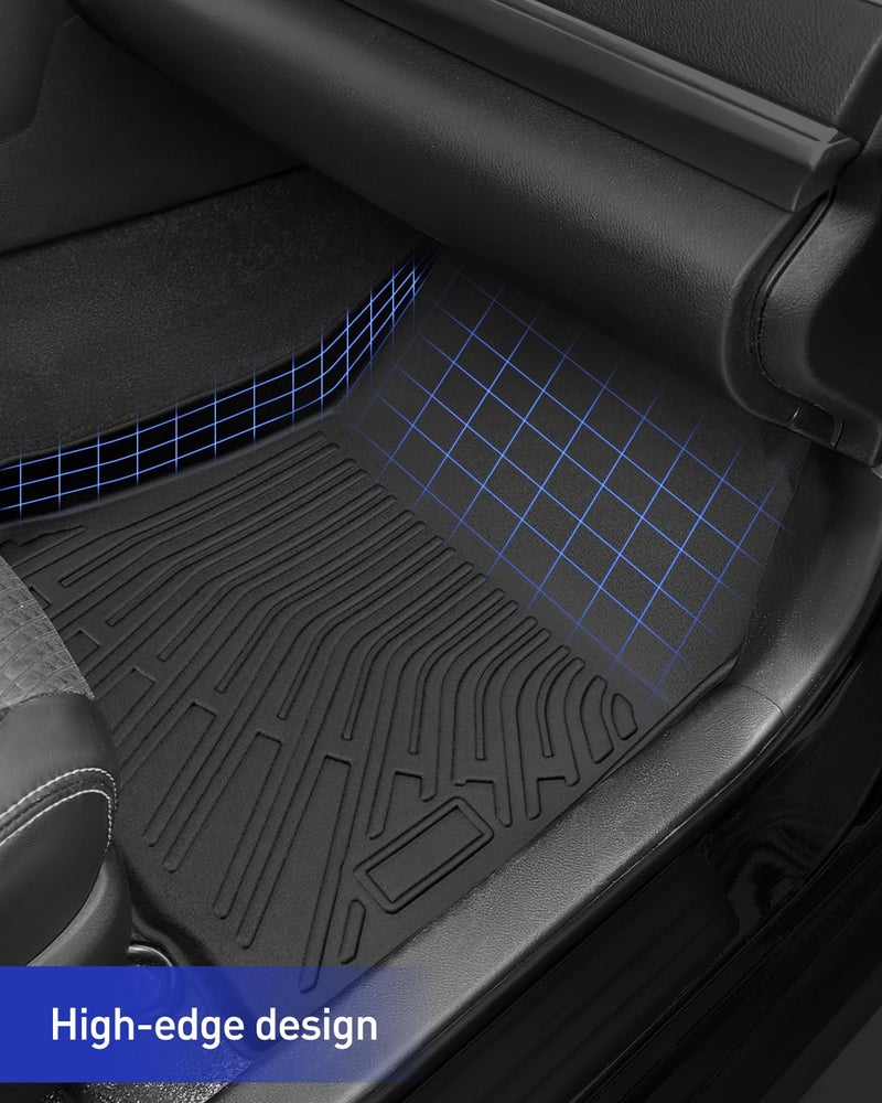 BAMACAR Floor Mats Cargo Liner for Toyota Camry 2017 2016 2015 LE/SE/XSE/XLE, All Weather Floor Liner for Camry 2015-2017Car Accessories, Waterproof Automotive Rubber Heavy Duty Trunk Mat Anti-Slip - Image 5