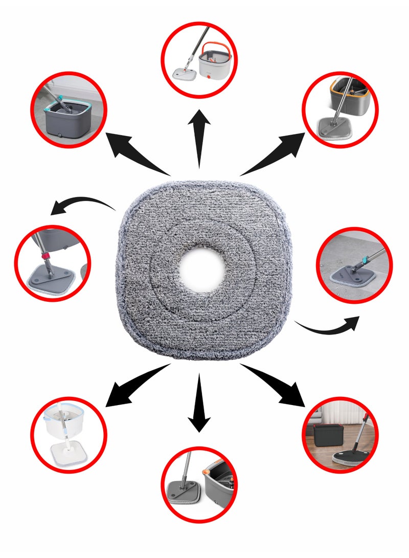 Microfiber Mop Cloth Replacement Pads – 4 Pieces - Image 2