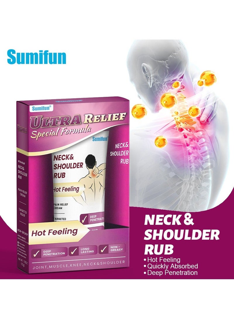 Sumifun Neck and Shoulder Joint Care Cream, Relieves Neck Pain and Discomfort, Natural Plant Extract 50g - Image 1