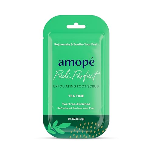 Amope Amopé Pampering Kit - Contains Charcoal Foot Scrub, Tea Tree Foot Scrub, Epsom Salt Foot Scrub, Invigorating Foot Soak, Tired Leg & Foot Rejuvenator, Foot & Leg Scrubber and Luxury Storage Bag - Image 5