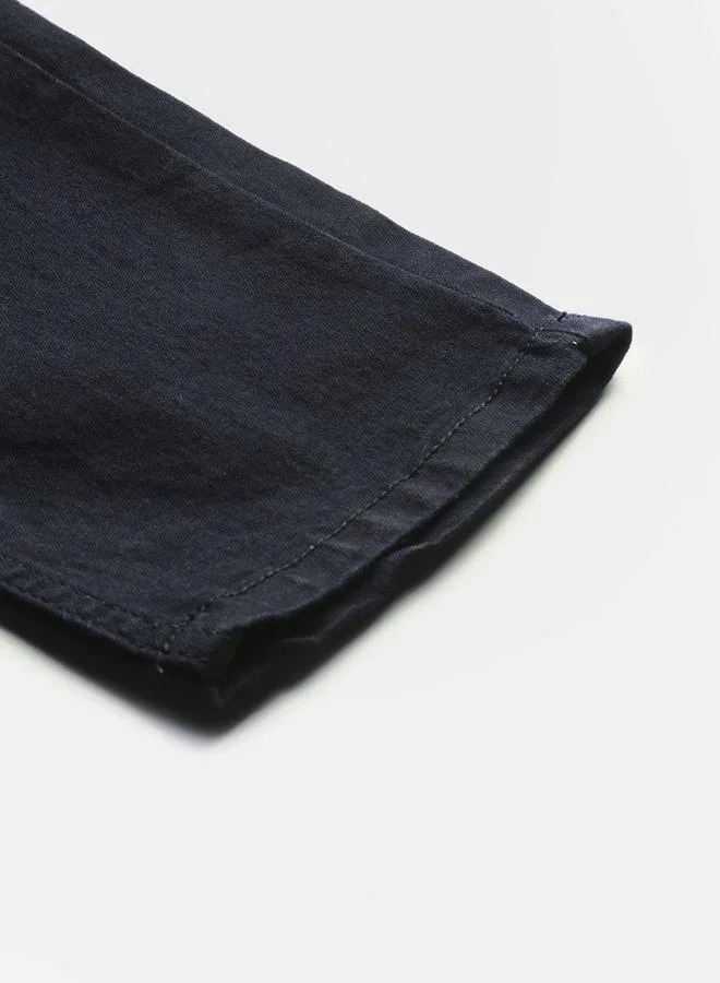 The Indian Garage Co Dark Blue The Indian Garage Co Men Low Rise Slim Fit Stretchable Jeans for Men | Best Price UAE
