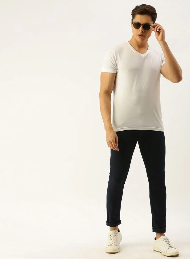 The Indian Garage Co Dark Blue The Indian Garage Co Men Low Rise Slim Fit Stretchable Jeans for Men | Best Price UAE