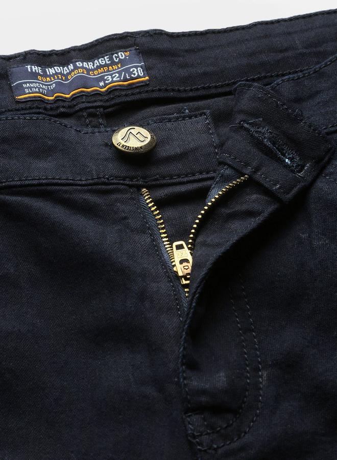 The Indian Garage Co Men Low Rise Slim Fit Stretchable Jeans - Image 4