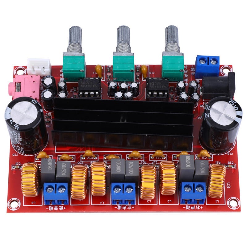 TPA3116D2 Amplifier Board 50Wx2+100W 3-Channel - DC12-24V Wide Voltage High Performance Double Sided Circuit for Home Audio - Image 4