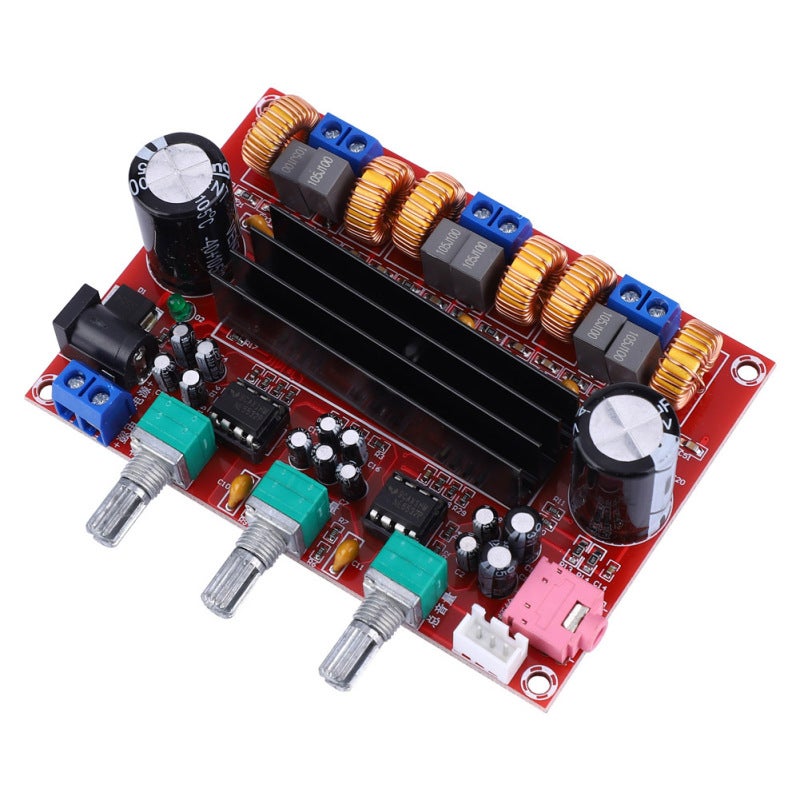 TPA3116D2 Amplifier Board 50Wx2+100W 3-Channel - DC12-24V Wide Voltage High Performance Double Sided Circuit for Home Audio - Image 1