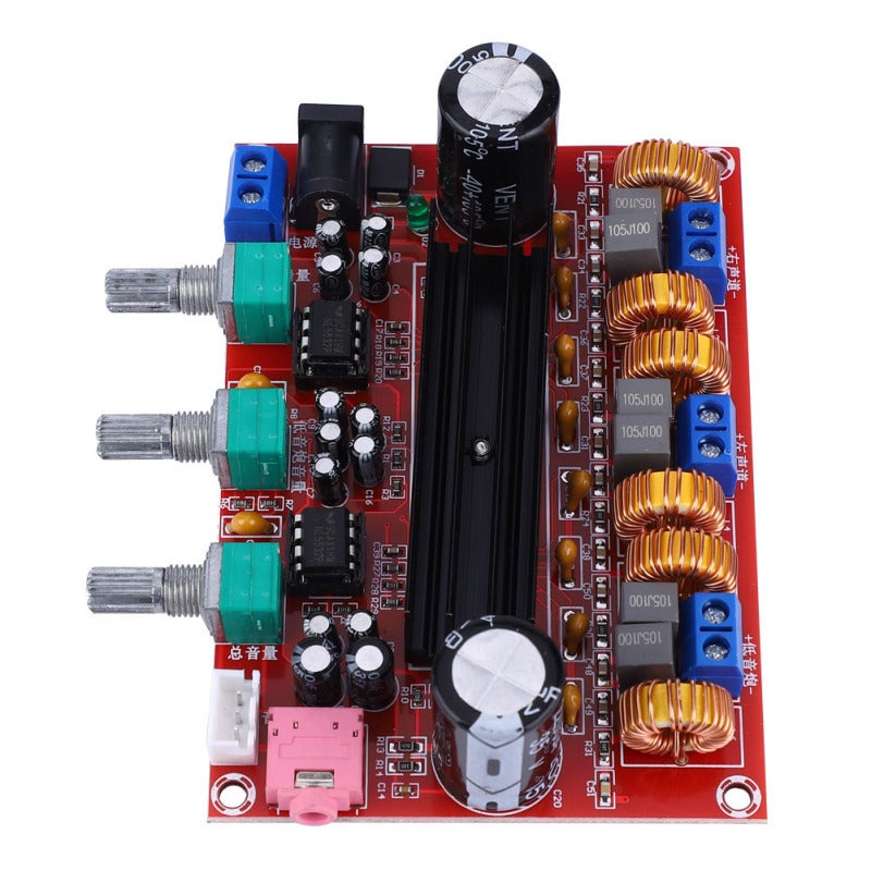 TPA3116D2 Amplifier Board 50Wx2+100W 3-Channel - DC12-24V Wide Voltage High Performance Double Sided Circuit for Home Audio - Image 2
