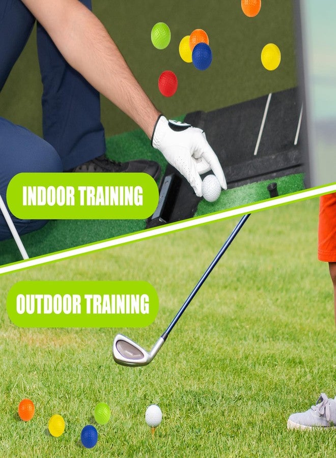 REHALY 108 Pcs Foam Golf Practice Balls, Multicolor Realistic Feel Flight Training Balls for Backyards, Swing Practice, Driving Range, Indoor Outdoor Training - Image 4