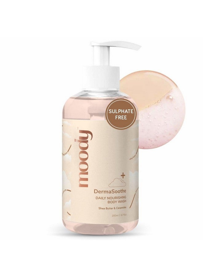 Moody DermaSoothe Ceramide & Rice Brightening Body Wash | Hydrating & Refreshing Shower Gel | With Vitamin E | Deeply Cleanses & Moisturizes | Suits All Skin Types | Men & Women | 200 ml - Image 1